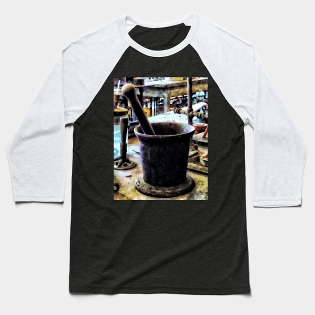 Chemists - Mortar and Pestle in Chem Lab Baseball T-Shirt by SusanSavad